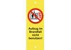 Hinweisschild - Aufzug im Brandfall nicht benutzen -
