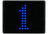 Etagenanzeige und Sprachansage FD4 mit blauem Display