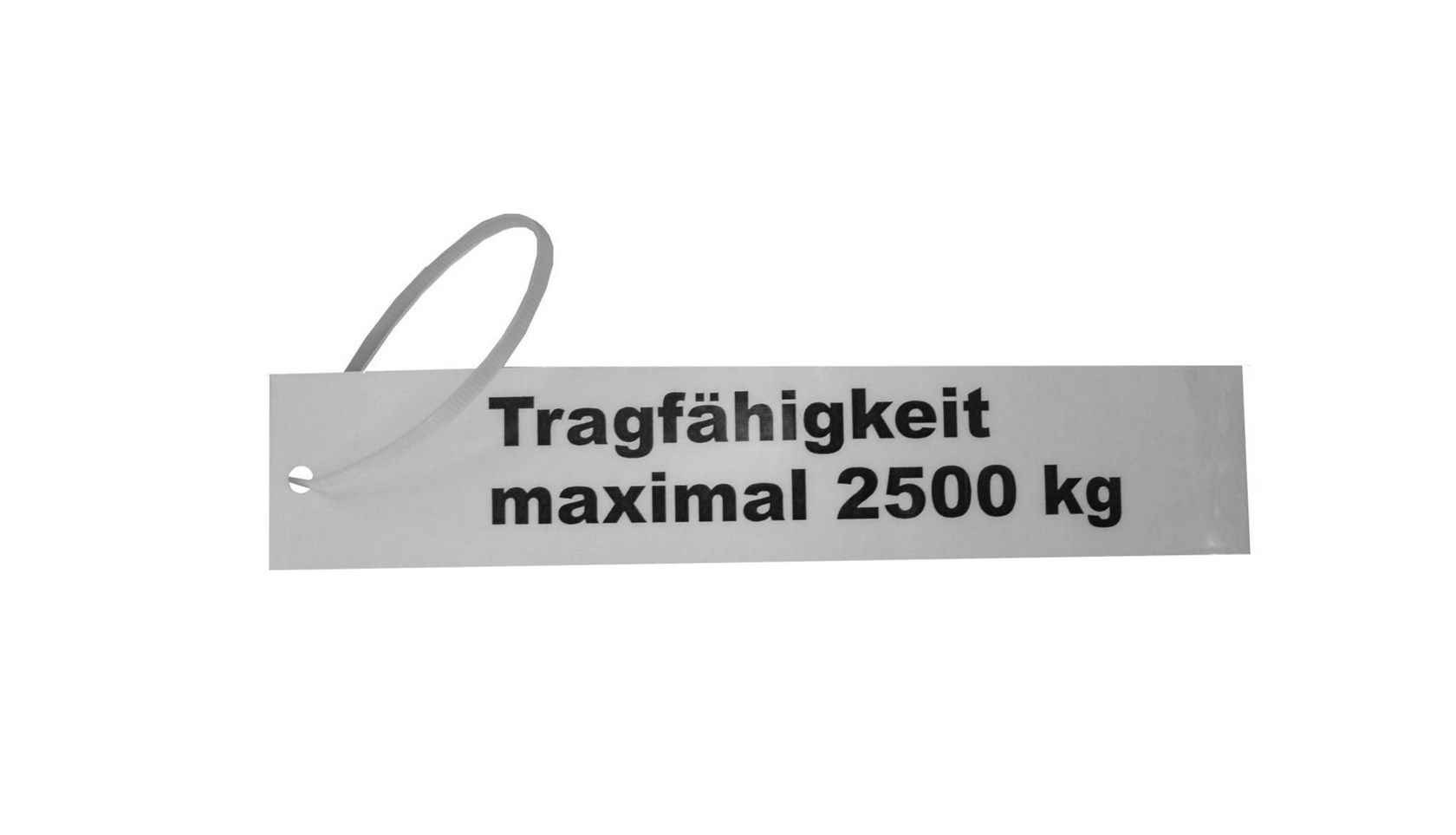 Data sign for load points max. 500 kg