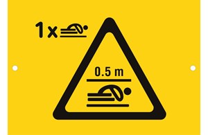 Schilder, Aufkleber, Warnhinweise