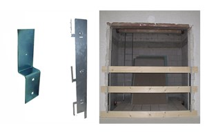 Mounting bracket for shaft barriers