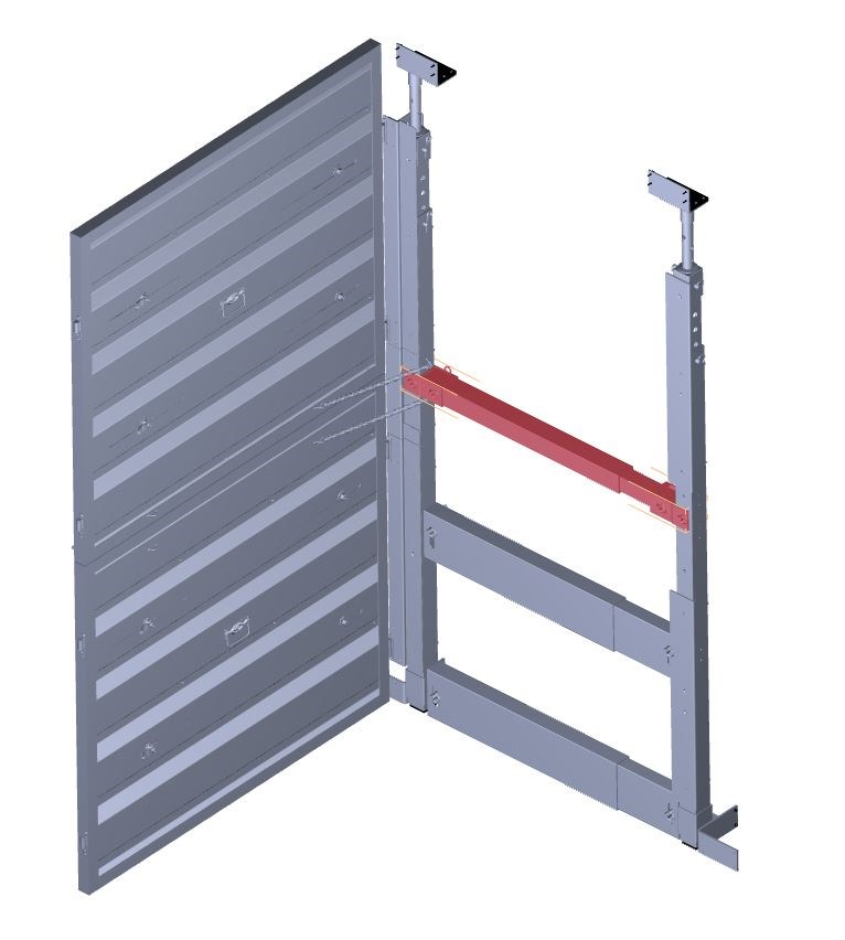 Three-part side protection SMALL - Handrail