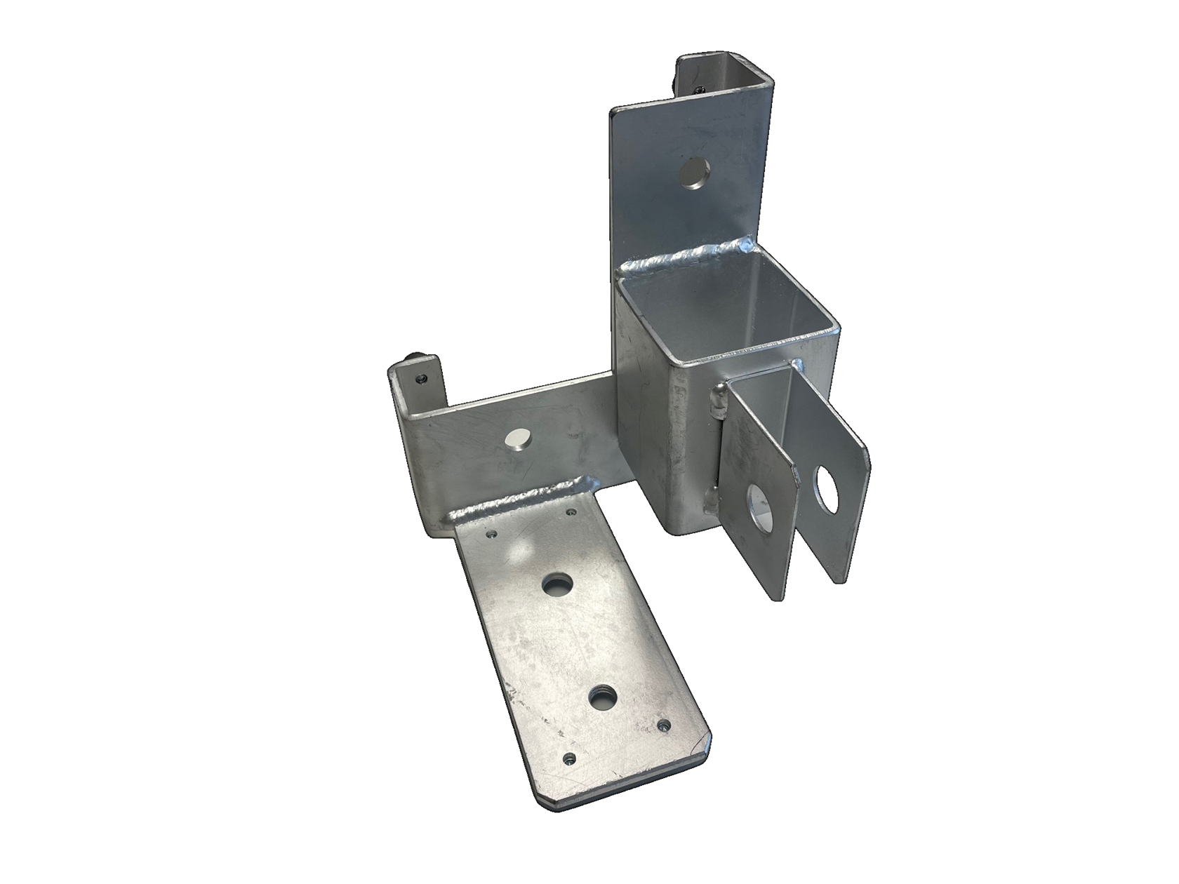 Flat holder for vertical support right