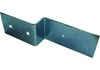 Z-shaped flat steel mounting bracket for shaft barriers
