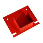 Universal scaffolding shoe for steel shafts