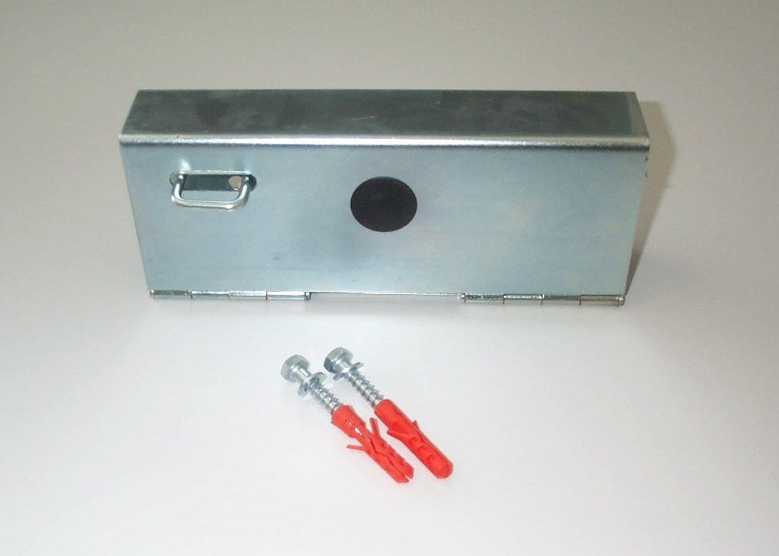 Ladder suspension fitting for the use of a padlock