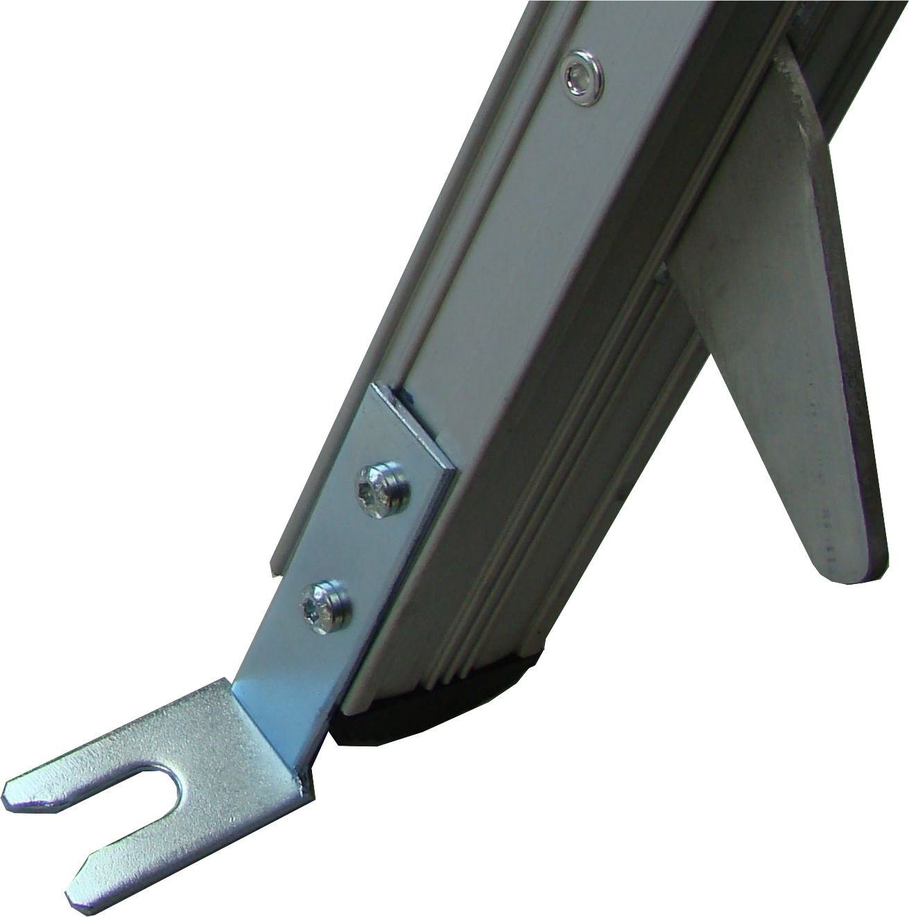 Set of angle floor brackets for ladder type J