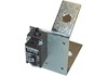 Metal support for pit ladder type E, with electrical safety switch