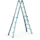 ALU-Teleskop-Mehrzweckleiter, 4-teilig, 4x3 Sprossen