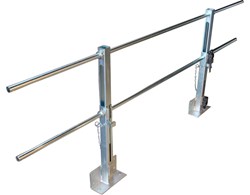 height adjustable, for the application on the car roof  - one sided with toe board
