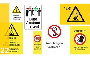 22. Signs, stickers, warnings