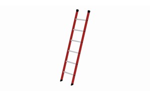 Leaning ladder made of GRP