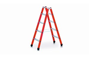 Step ladder made of GRP